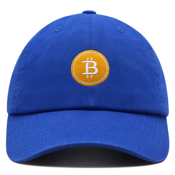 Bitcoin Premium Dad Hat Embroidered Baseball Cap Cryptocurrency Investing