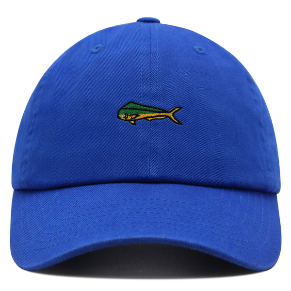 Mahi-Mahi Fish Premium Dad Hat Embroidered Baseball Cap Fishing Ocean