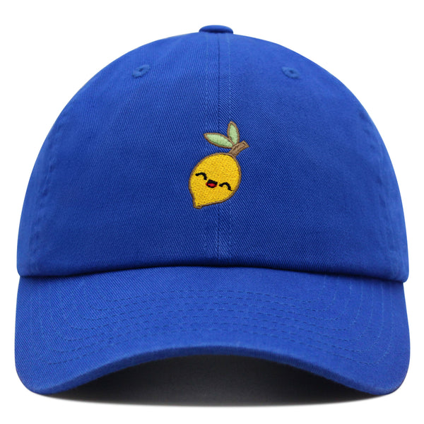 Lemon Premium Dad Hat Embroidered Baseball Cap Vegan Vegetable