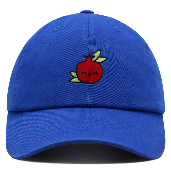 Pomegranate Premium Dad Hat Embroidered Baseball Cap Vegan Fruit Garnet