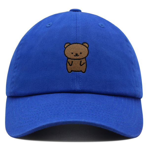 Bear Premium Dad Hat Embroidered Baseball Cap Teddy Bear Brown