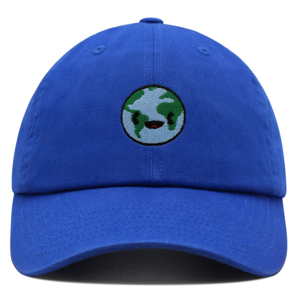 Happy Earth Premium Dad Hat Embroidered Baseball Cap Earth Environment