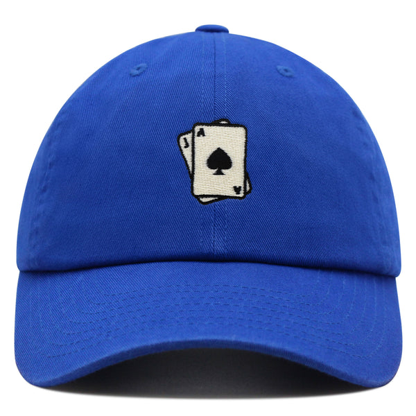 Blackjack Premium Dad Hat Embroidered Baseball Cap Card Casino Las Vegas