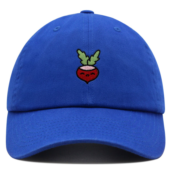 Radish Premium Dad Hat Embroidered Baseball Cap Vegan Vegetable Farmer