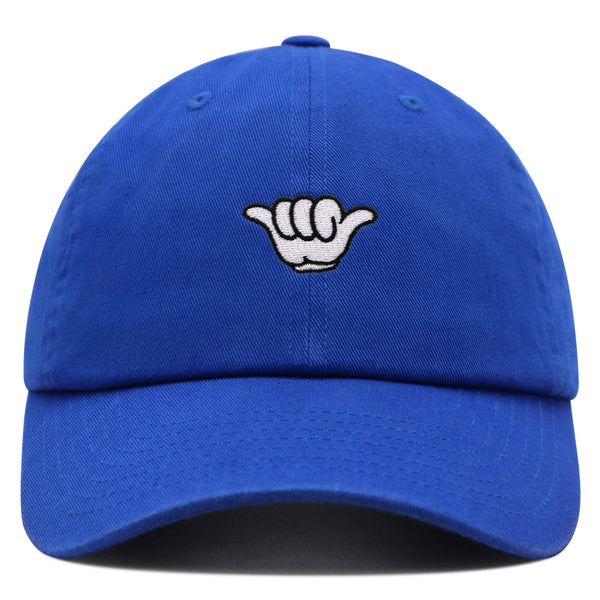 Shaka Cartoon Premium Dad Hat Embroidered Baseball Cap Surfing San Diego