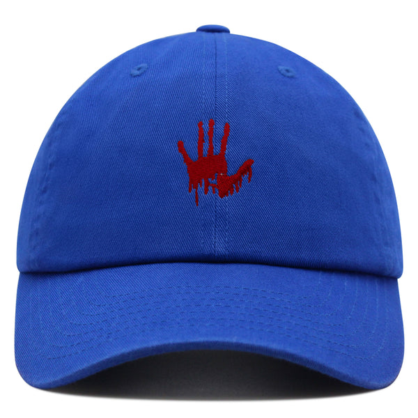 Bloody Hand Premium Dad Hat Embroidered Baseball Cap Horror