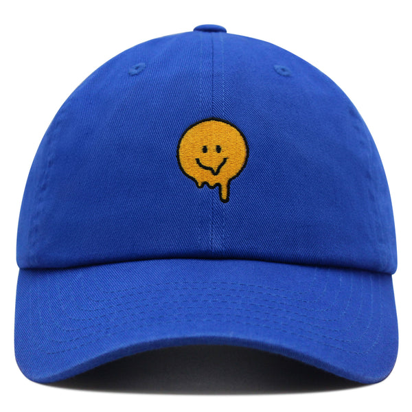 Melted Smile Premium Dad Hat Embroidered Baseball Cap Sad Face