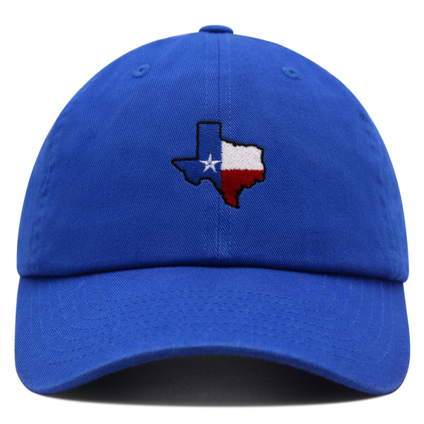 Texas Premium Dad Hat Embroidered Baseball Cap Map Flag