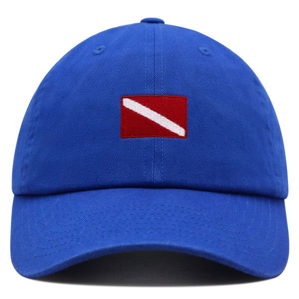 Diving Flag Premium Dad Hat Embroidered Baseball Cap Flag Symbol