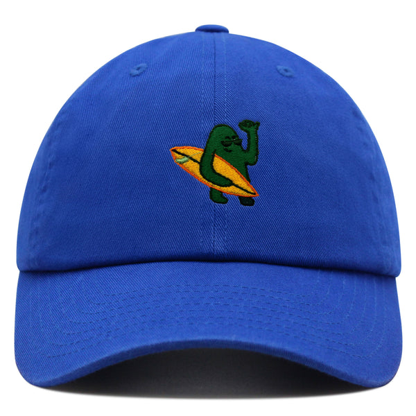 Hola Premium Dad Hat Embroidered Baseball Cap Surfing Green