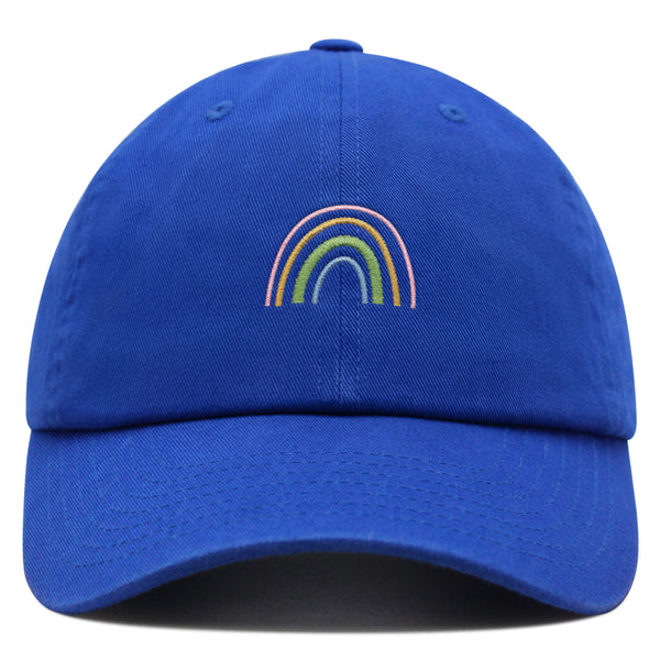 Rainbow Premium Dad Hat Embroidered Baseball Cap Pastel Cute