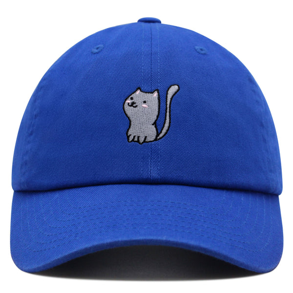 Meow Premium Dad Hat Embroidered Baseball Cap Cat Kitty