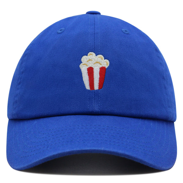 Popcorn Premium Dad Hat Embroidered Baseball Cap Theater Foodie