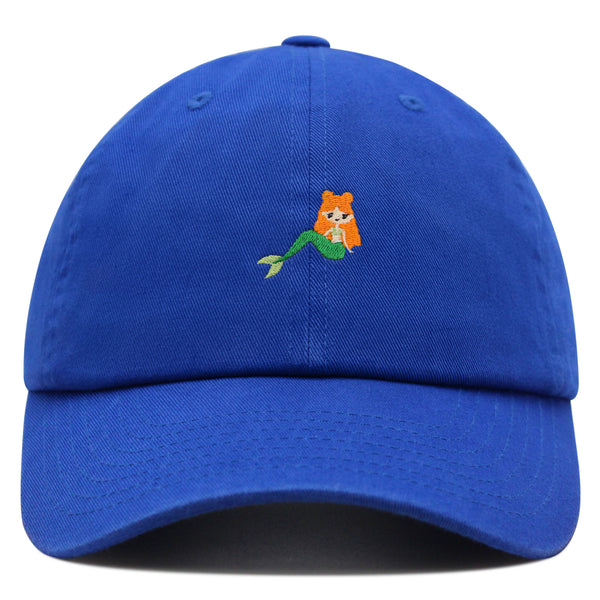 Mermaid Premium Dad Hat Embroidered Baseball Cap Fish Girl