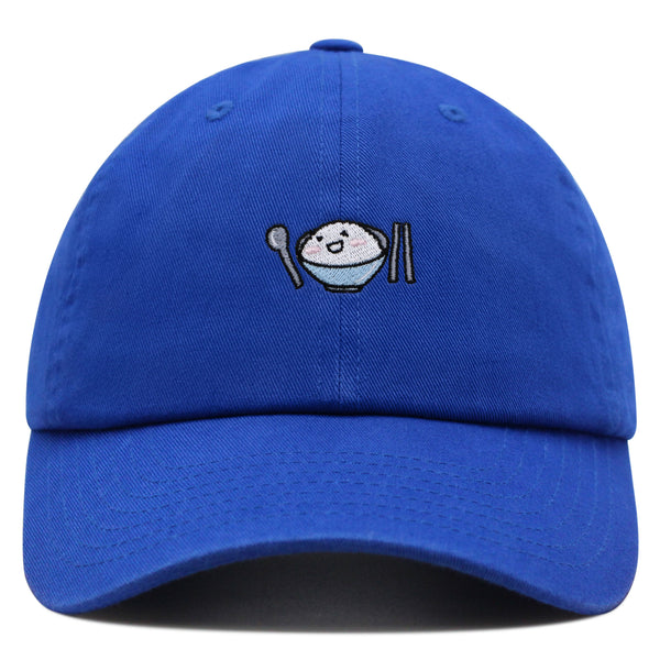 Yum Yum Premium Dad Hat Embroidered Baseball Cap Asian Food Rice