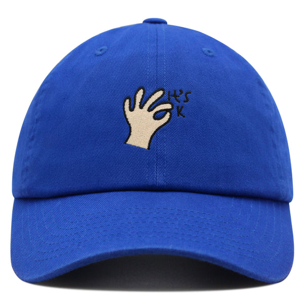 Hand Sign Premium Dad Hat Embroidered Baseball Cap OK