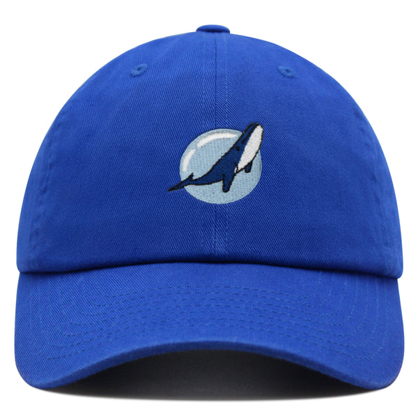 Whale Premium Dad Hat Embroidered Baseball Cap Fishing Nature