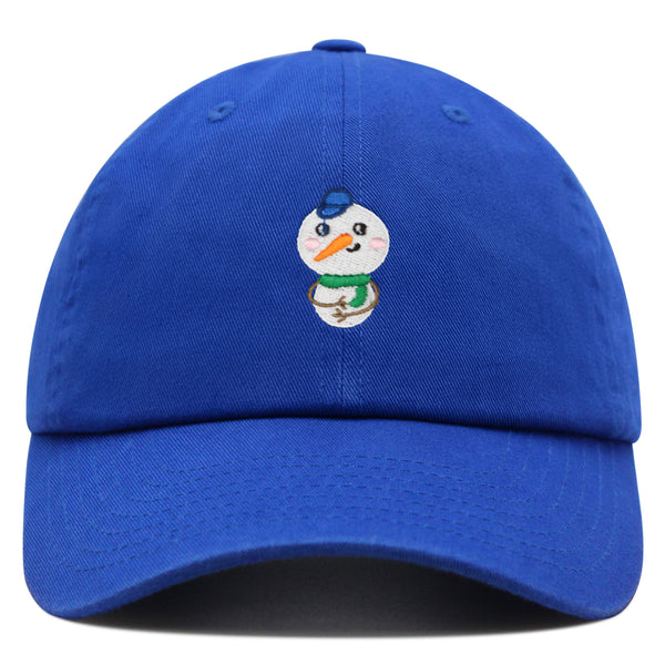 Snowman Premium Dad Hat Embroidered Baseball Cap Cute Winter