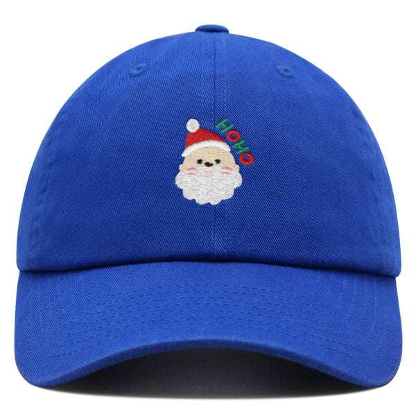 Santa Claus Face Premium Dad Hat Embroidered Baseball Cap Christmas Gift