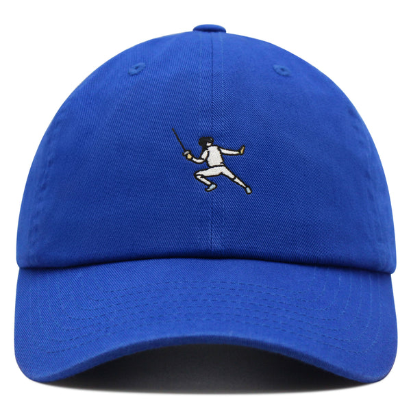 Fencing Premium Dad Hat Embroidered Baseball Cap Olympic Sports