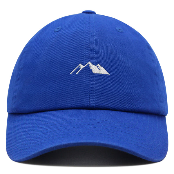 Mountain Premium Dad Hat Embroidered Baseball Cap Snowy