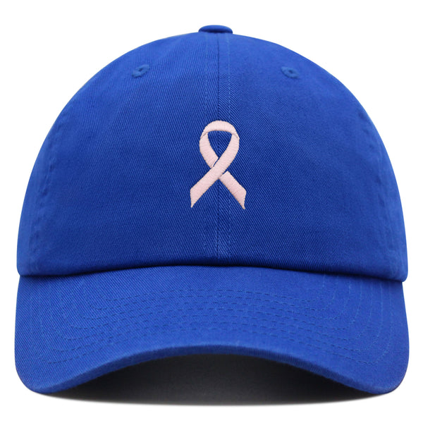 Pink Ribbon Premium Dad Hat Embroidered Baseball Cap Breast Cancer