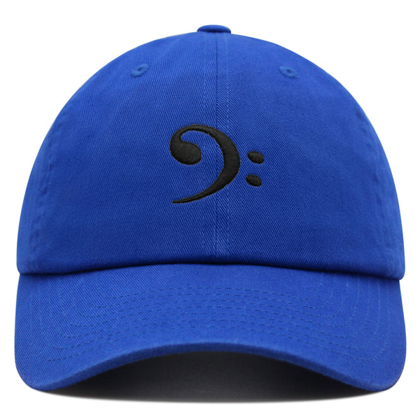 Bass Clef Premium Dad Hat Embroidered Baseball Cap Music Symbol