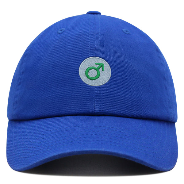 Male Gender Sign Premium Dad Hat Embroidered Baseball Cap Symbol