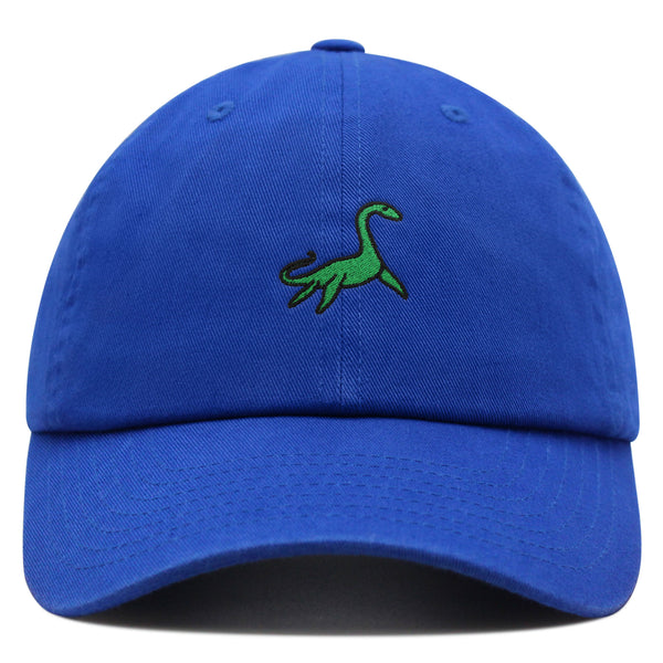 Elasmosaurus Dinosaur  Premium Dad Hat Embroidered Baseball Cap Green