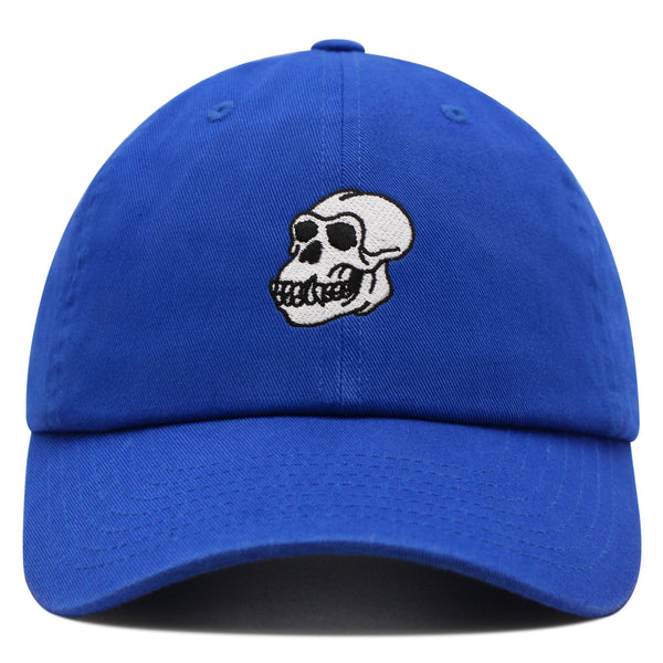 Gorilla Skull Premium Dad Hat Embroidered Baseball Cap Skelton