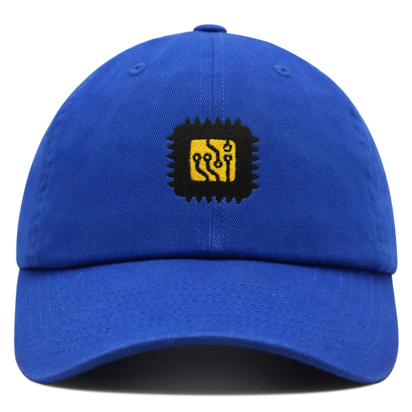 Computer Chip Premium Dad Hat Embroidered Baseball Cap CPU