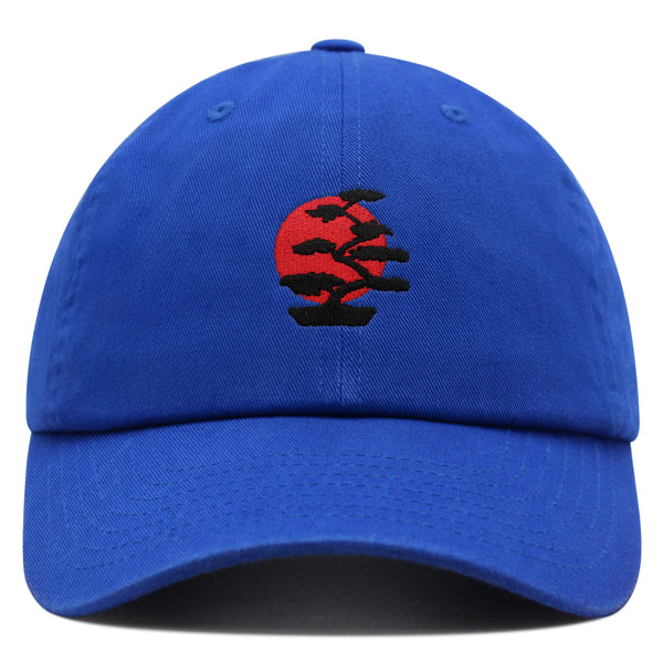 Bonsai Tree Premium Dad Hat Embroidered Baseball Cap Japanese