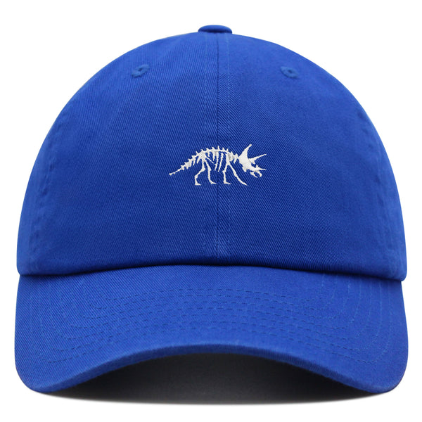 Dinosaur Fossil Skeleton Premium Dad Hat Embroidered Baseball Cap Skull