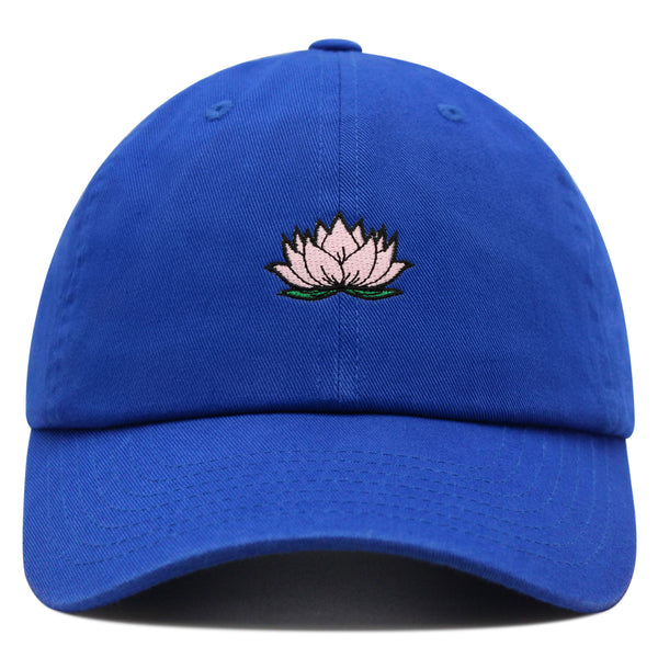 Lotus Flower Premium Dad Hat Embroidered Baseball Cap Pond