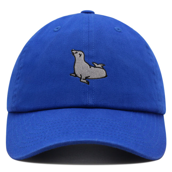 Seal Premium Dad Hat Embroidered Baseball Cap Fishing Pier