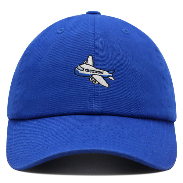 Airplane Premium Dad Hat Embroidered Baseball Cap Cute