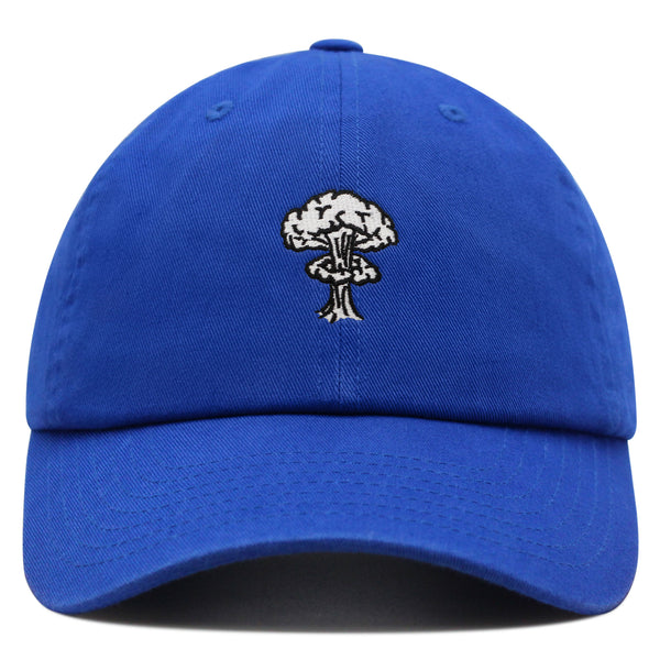 Mushroom Cloud  Explosion Premium Dad Hat Embroidered Baseball Cap Nuclear