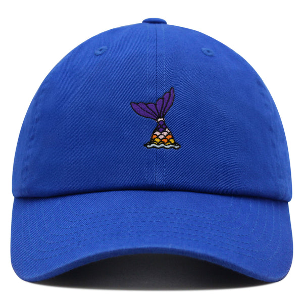 Mermaid Tail Premium Dad Hat Embroidered Baseball Cap Cute