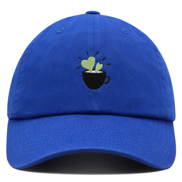 Plant in Mug Premium Dad Hat Embroidered Baseball Cap Plant