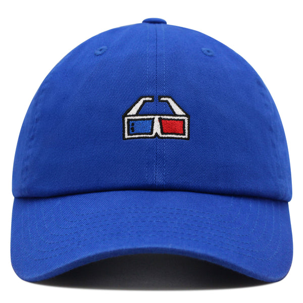 3D Glasses Premium Dad Hat Embroidered Baseball Cap Movie Theater