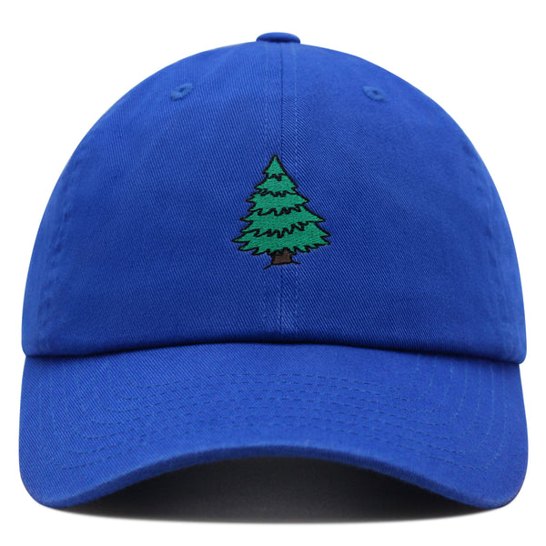 Pine Tree Premium Dad Hat Embroidered Baseball Cap Forest Camping