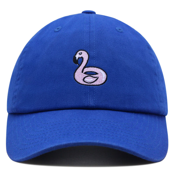 Flamingo Pool Float Premium Dad Hat Embroidered Baseball Cap Water Toy