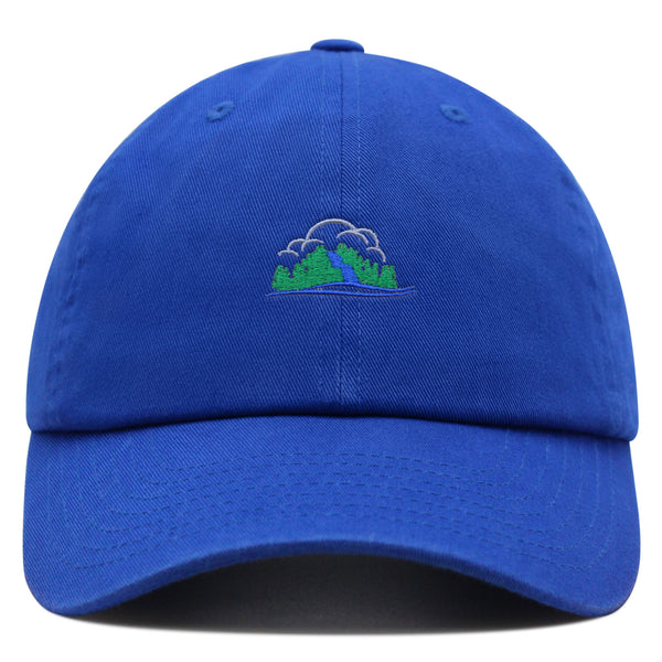 Waterfall Premium Dad Hat Embroidered Baseball Cap Logo