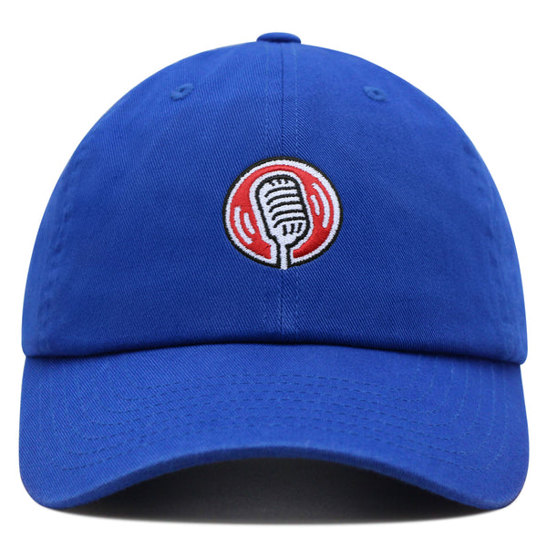 Desktop Microphone Premium Dad Hat Embroidered Baseball Cap Podcast