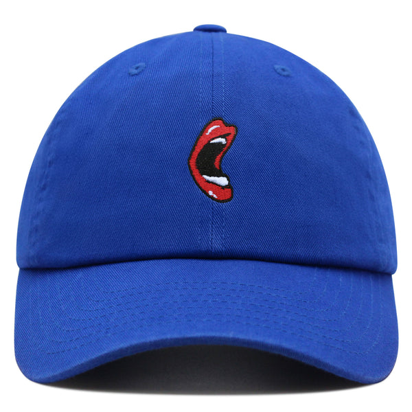 Mouth Premium Dad Hat Embroidered Baseball Cap Screaming Mouth