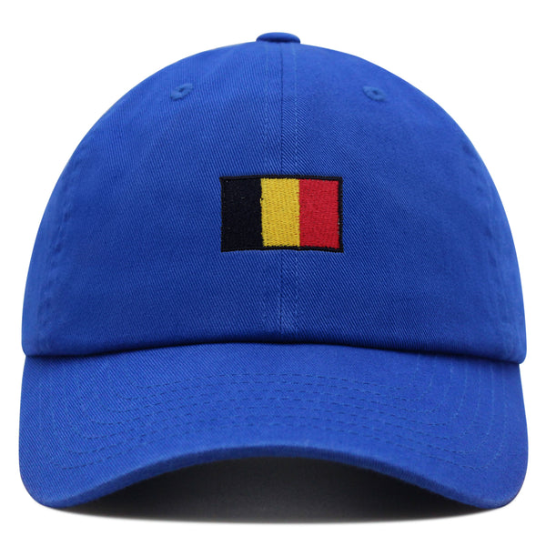 Belgium Flag Premium Dad Hat Embroidered Cotton Baseball Cap Soccer