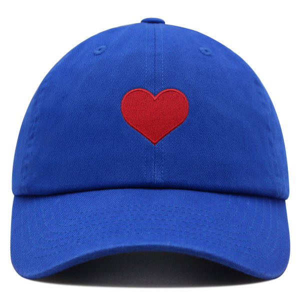 Heart Symbol Premium Dad Hat Embroidered Cotton Baseball Cap Simple Heart