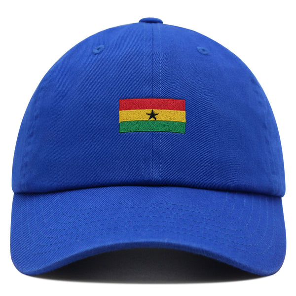 Ghana Flag Premium Dad Hat Embroidered Cotton Baseball Cap Country Flag Series