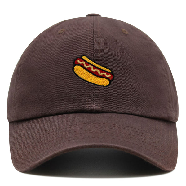 Hotdog Premium Dad Hat Embroidered Baseball Cap Foodie Sausage