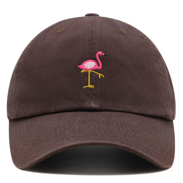 Flamingo Premium Dad Hat Embroidered Baseball Cap Bird Pink